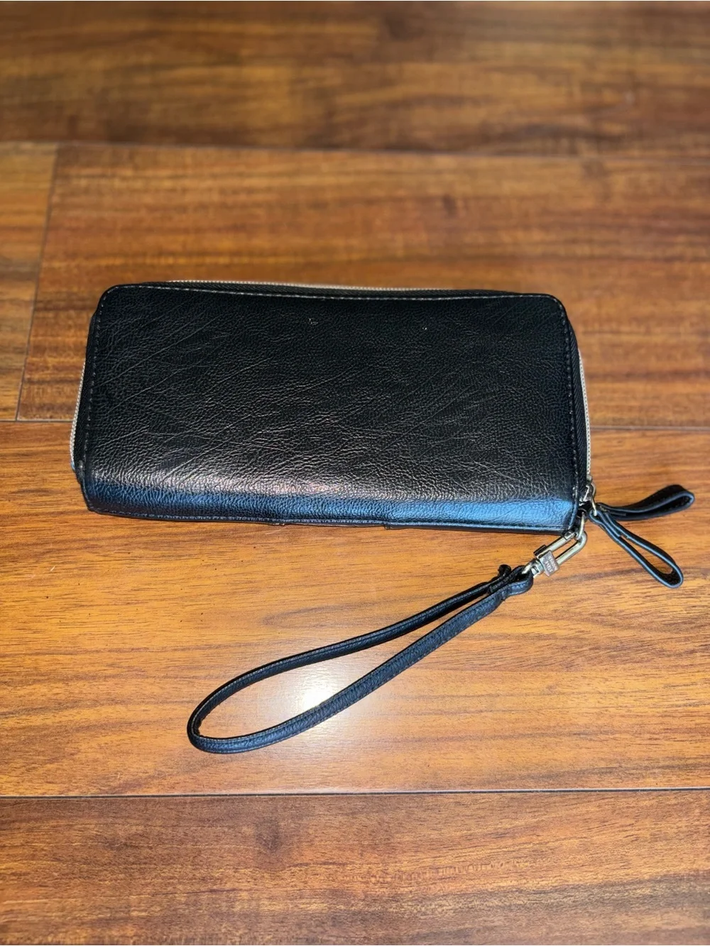 Steve Madden Black Studded Zip Wallet Wristlet